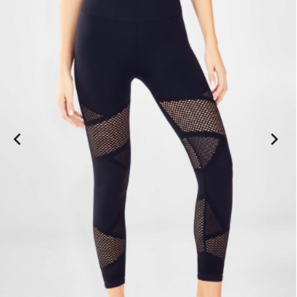 fabletics highwaisted mesh mosaic S NWT